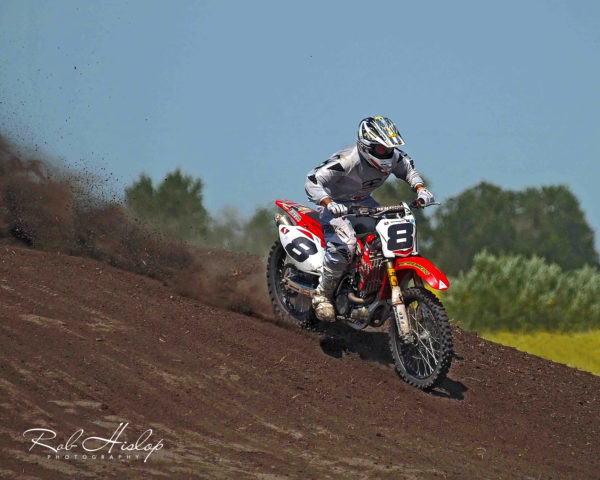 Dirt bike motorcycle race