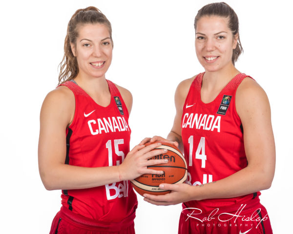 Canada Womans Basketball-Plouffe sisters Katherine & Michelle